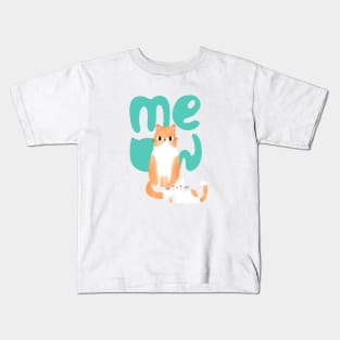 Orange Tabby Cats Kids T-Shirt